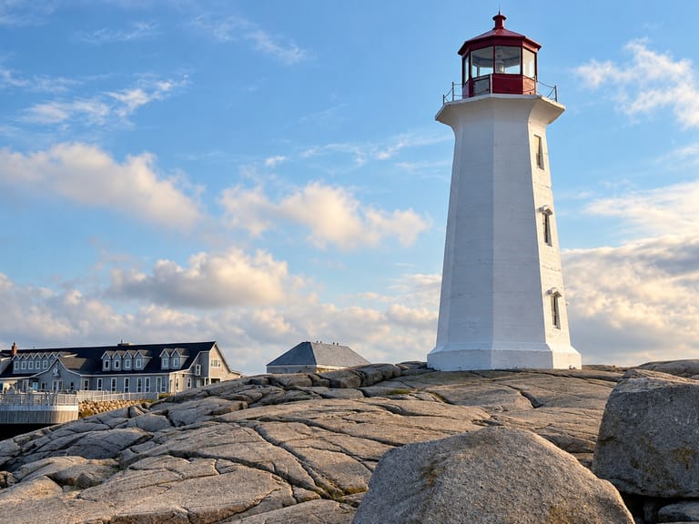Lighthouse along the coast